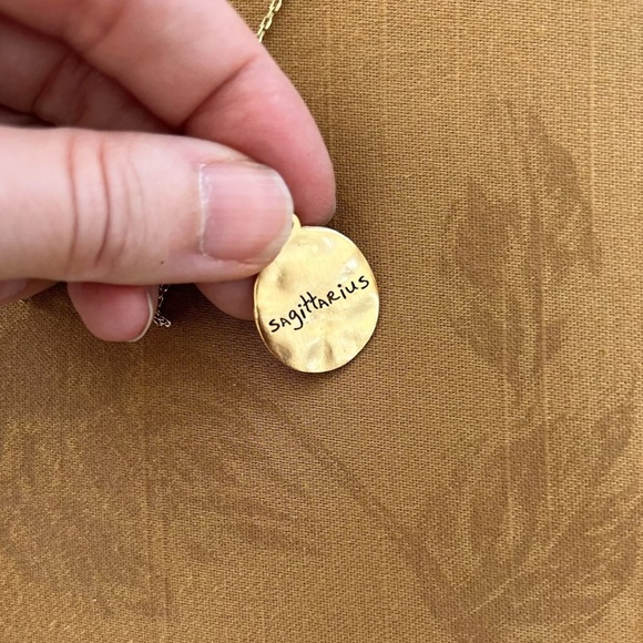 Sagittarius Pendant Gold Plated CZ Star Constellation Adjustable Necklace - Picture 6 of 10